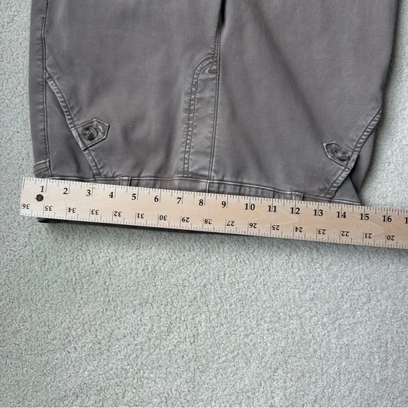 SPANX Stretch Twill Cropped Wide Leg Pants. Tan/taupe. Size Medium. - Picture 6 of 12